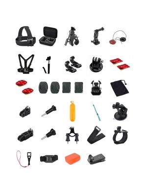 Βαλιτσάκι Προστασίας με 50 Αξεσουάρ για Action Camera (Μαύρο)