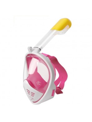 Μάσκα Κατάδυσης Full Face με αναπνευστήρα L/XL (Άσπρο-Ροζ) 