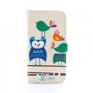 Θήκη Birds Owls Smile Flip Cover για Samsung Galaxy Note 3 Neo (Design)