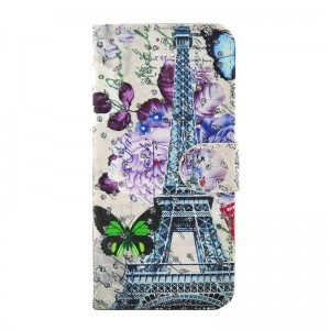 Θήκη Strass Paris Violet Flip Cover για Huawei Honor 6C/Nova Smart (Design)
