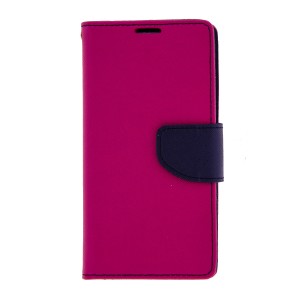 Θήκη Fancy Case Flip Cover για LG K8 (Φουξ)