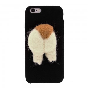 Θήκη MyMobi 4D Back Cover Dog Cat Tail για iPhone 6/6S  (Μαύρο)
