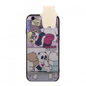 Θήκη 3D Back Cover Bear Bears για iPhone 6/6S  (Design)