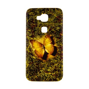 Θήκη Gold Butterfly Back Cover για Huawei Ascend G8 (Design)