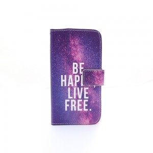 Θήκη Be Happy Live Free Flip Cover για Samsung Galaxy A3 (Design)