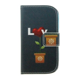 Θήκη Γλάστρα Love Flip Cover για Samsung Galaxy 7562 (Design)
