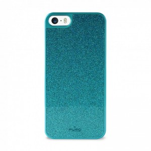 Θήκη Puro Back Cover Glitter για iPhone 5/5S (Γαλαζιο)