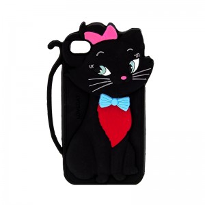 Θήκη 3D Etui Cat Back Cover για iPhone 4/4S  (Μαύρο)