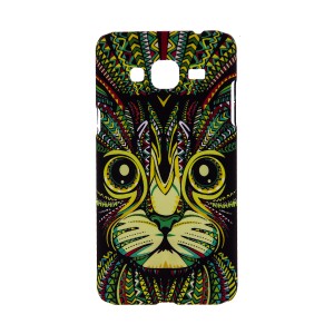 Θήκη Aztec Animal Cat Back Cover για Samsung Galaxy J3 (Design)