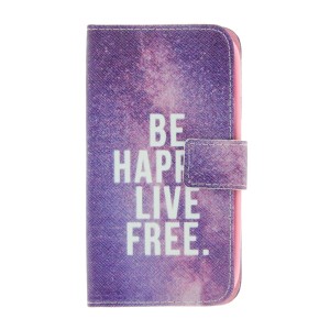 Θήκη Be Happy Live Free Flip Cover για Samsung Galaxy Ace 4 / G357 (Design)