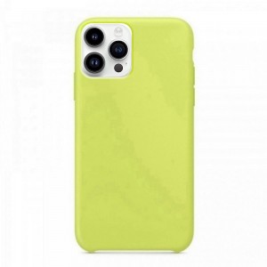 Θήκη OEM Silicone Back Cover για iPhone 14 Pro (Lemon Yellow)