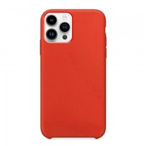 Θήκη OEM Silicone Back Cover για iPhone 14 Pro (Orange) 