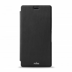 Θήκη Puro Wallet Case Flip Cover για Nokia Lumia 925 (Μαύρο)