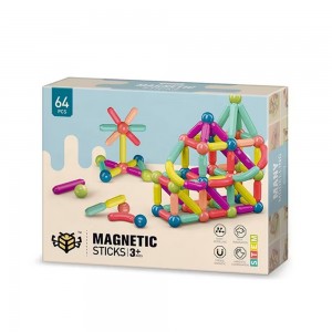 Μαγνητικό Παιχνίδι Κατασκευών με Τουβλάκια 64τμχ