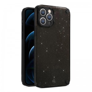 Θήκη Mymobi Back Cover Armor Glitter Case με Προστασία Κάμερας για iPhone 13 mini (Μαύρο)