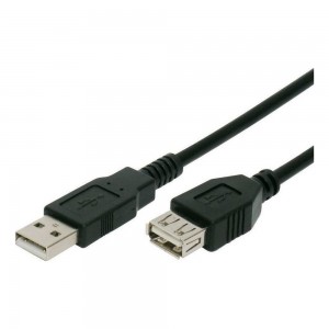 Καλώδιο Powertech CAB-U013 USB Male σε Female 5m (Μαύρο)