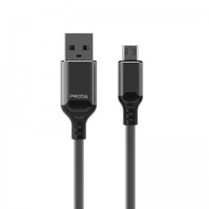 Καλώδιο Φόρτισης Proda Leiyin Series USB to Micro USB PD-B14m (Μαύρο-Γκρι)
