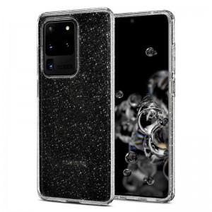 Θήκη Spigen Liquid Crystal Glitter Back Cover για Samsung Galaxy S20 Ultra (Crystal Quartz) 