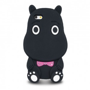 Θήκη 3D Hippo Back Cover για iPhone5/5S (Μαύρο) 