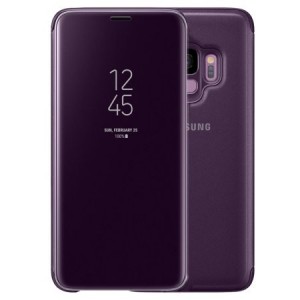 Θήκη MyMobi Clear View Flip Cover για Samsung Galaxy A7 2018 (Μωβ)