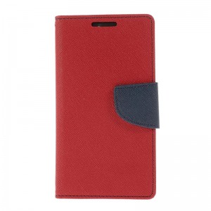 Θήκη MyMobi Fancy Book Flip Cover για Huawei P20 Lite  (Κόκκινο - Μπλε)