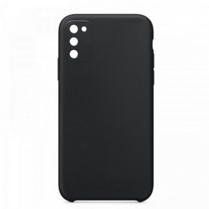Θήκη OEM Silicone Back Cover με Προστασία Κάμερας για Samsung Galaxy A02s (Black) 