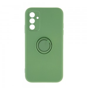 Θήκη Silicone Ring Back Cover με Προστασία Κάμερας για Samsung Galaxy A14 4G/ 5G (Matcha Green)