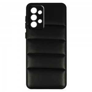 Θήκη 3D Striped Leather με Προστασία Κάμερας Back Cover για Samsung Galaxy A33 5G (Μαύρο) 