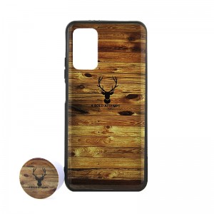 Θήκη με Popsocket A BOLD ATTEMPT Wood Back Cover για Xiaomi Poco M3 (Design)