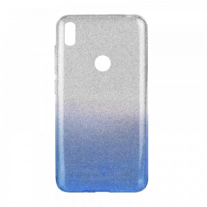 Θήκη MyMobi Back Cover Σιλικόνη Shining Case για Samsung Galaxy A21 (Ασημί-Μπλε)