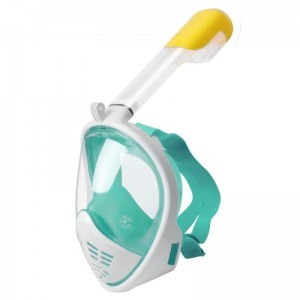 Μάσκα Κατάδυσης Full Face με αναπνευστήρα L/XL (Άσπρο - Βεραμάν)