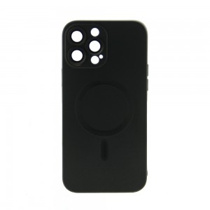 Θήκη Magnetic Matt Back Cover με Προστασία Κάμερας για iPhone 12 Pro Max (Black)