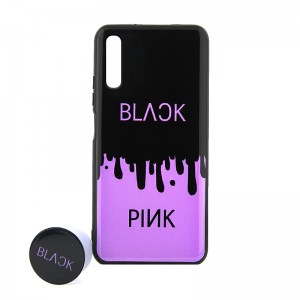 Θήκη με Popsocket Black & Pink Back Cover για Samsung Galaxy A50/A50S/A30S (Design)