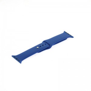 Ανταλλακτικό Λουράκι Σιλικόνης με Techonto Strap για Apple Watch 38/40/41mm (Μπλε)