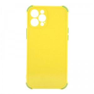 Θήκη Protective Silicone BiColor Back Cover για iPhone 12 Pro Max (Canary Yellow)