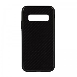 Θήκη Carbon Glass Case Back Cover για Samsung Galaxy S10 (Μαύρο) 