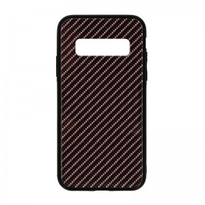 Θήκη Carbon Glass Case Back Cover για Samsung Galaxy S10 Plus (Σκούρο Γκρι)