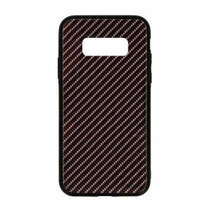 Θήκη Carbon Glass Case Back Cover για Samsung Galaxy S10e (Σκούρο Γκρι)