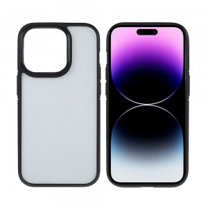 Θήκη X-Level Back Cover Ice Crystal για iPhone 14 Pro (Μαύρο-Διαφανές)