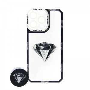 Θήκη Four Sided Airbag Diamond Back Cover με Προστασία Κάμερας και Popsocket για Realme C20/ C11 2021 (Design)