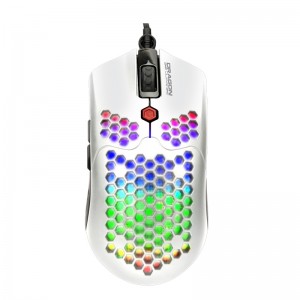 Ενσύρματο 7D Gaming Ποντίκι DragonWar G25 με LED Φωτισμό και Macro Κουμπιά (Άσπρο)