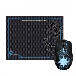 Gaming Ενσύρματο Ποντίκι DragonWar G7 με Mousepad (Μαύρο) 