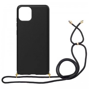 Θήκη Eco-Friendly Back Cover με Λουράκι για iPhone 11 Pro Max (Μαύρο) 