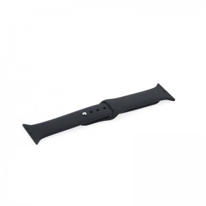 Ανταλλακτικό Λουράκι Σιλικόνης με Techonto Strap για Apple Watch 42/44/45mm (Μαύρο)