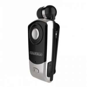 Ακουστικό Bluetooth Clip-On Fineblue F960 (Μαύρο-Ασημί)