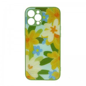 Θήκη Glass Flowers in Bloom Back Cover για iPhone 12 (Λαδί) 