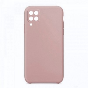 Θήκη OEM Silicone Back Cover με Προστασία Κάμερας για Samsung Galaxy A12 (Dusty Pink