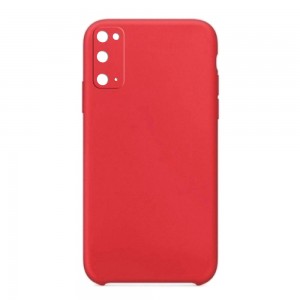 Θήκη OEM Silicone Back Cover με Προστασία Κάμερας για Samsung Galaxy S20 (Red)