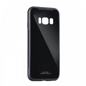 Θήκη MyMobi Glass Case Back Cover για Samsung Galaxy S8 Plus  (Μαύρο)