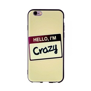 Θήκη MyMobi Back Cover Hello I'm Crazy για SONY XA  (Design)